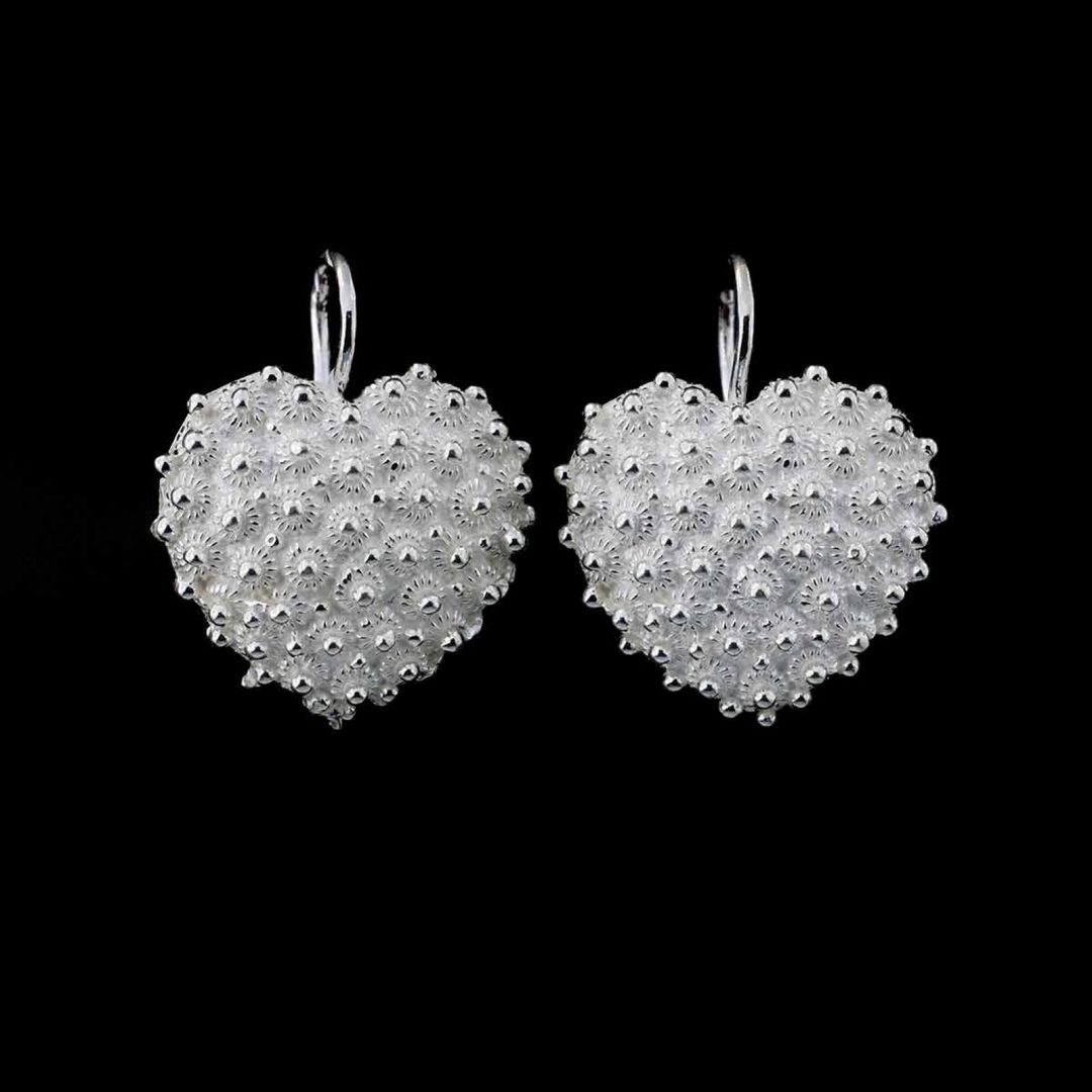 Orecchini in madreperla e argento, orecchini a goccia, orecchini in filigrana d'argento, argento sterling - Italia