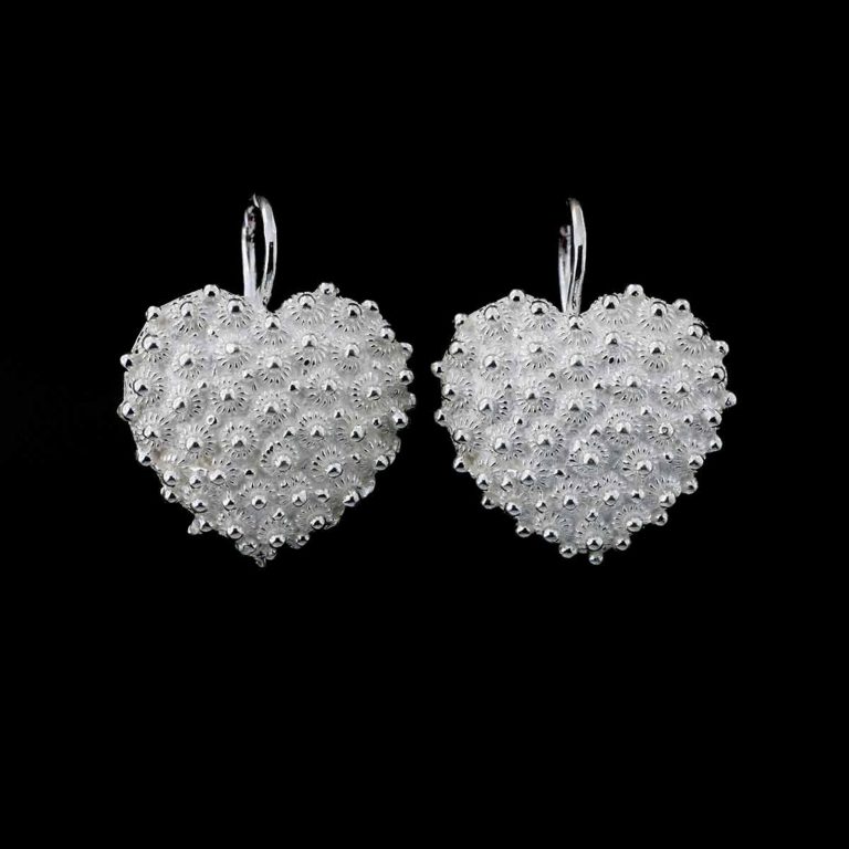 LeCalla Orecchini A Goccia In Argento 925 Con Filigrana Balinese - Leggeri E Antichi, Gioielli Donna Con Rivestimento Antiossidante, 30x10mm