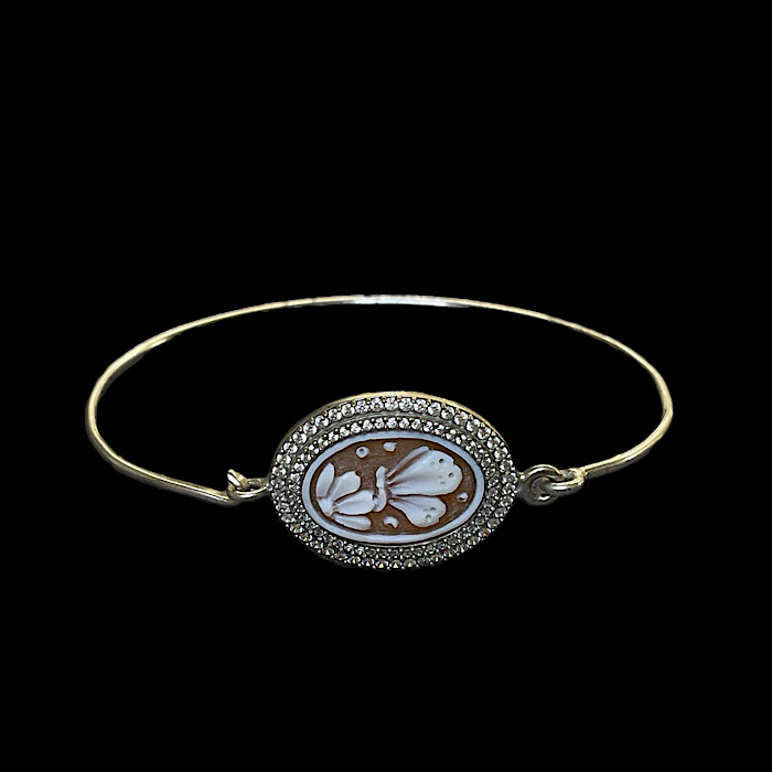 Bracciale Argento Cammeo - Butterfly