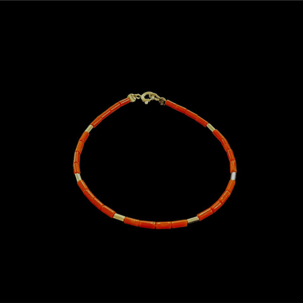 Bracciale Corallo e Argento - Cannettina