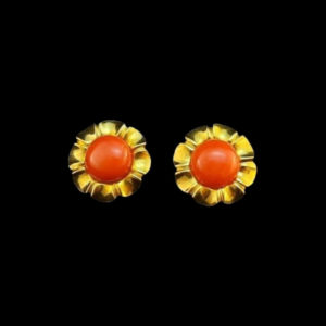 Bridgerton coral gold jewelry