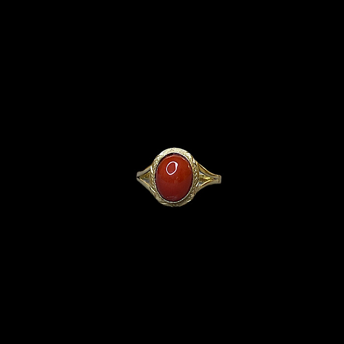 Anello Corallo Rosso Sardegna e Oro