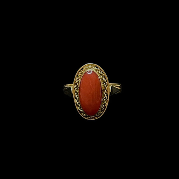 Anello Corallo Rosso Sardegna - Oro