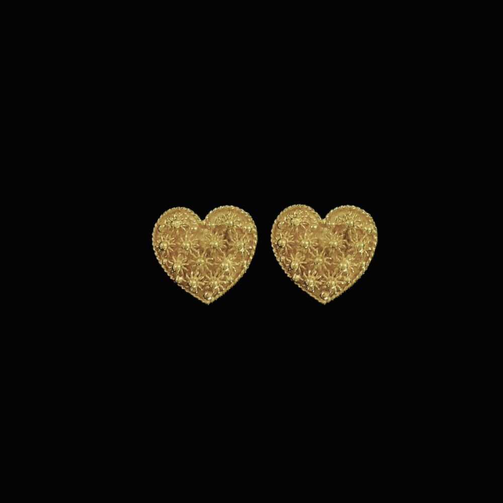 orecchini cuore oro