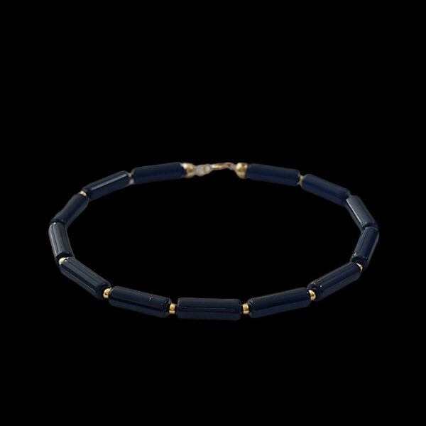 Bracciale Onice e Oro Uomo
