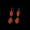 Orecchini Corallo Rosso Sardegna- Raw - immagine 2
