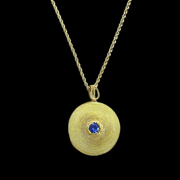 Ciondolo Filigrana Oro Corbula con Tanzanite - Collezione Lux