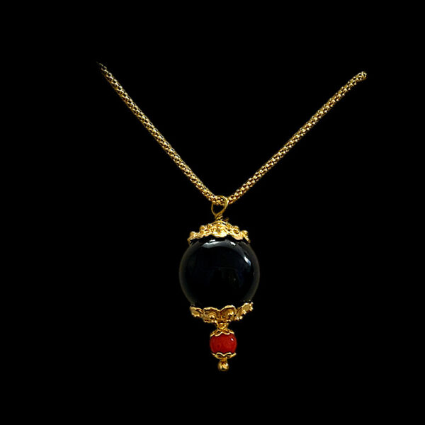 Ciondolo Filigrana Argento Su Coccu - Corallo