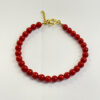 Bracciale Corallo Rosso Sardegna - Gold Plated - immagine 2