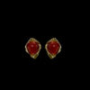 Orecchini Argento e Corallo Rosso Sardegna- Gold Plated