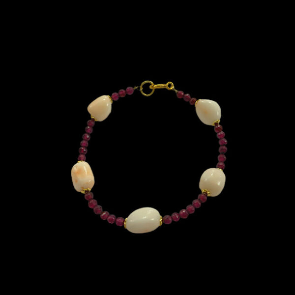 Bracciale Corallo Rosa e Ametista