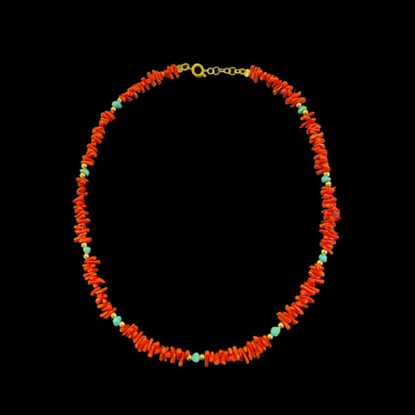 Collana Turchese e Corallo Sardegna - Fancy