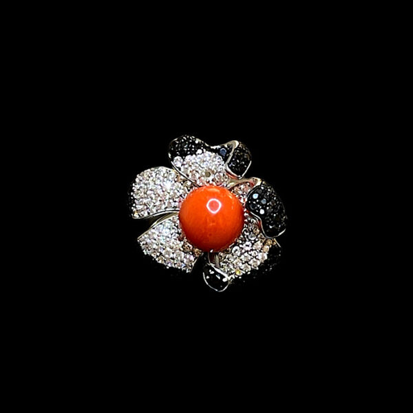 Anello Corallo Sardegna-  Beauty &  Coral - Flower