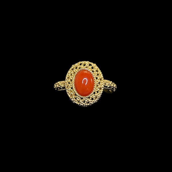 Anello  Corallo rosso - Filigrana Classic