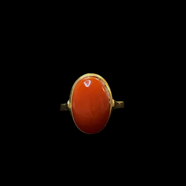 Anello Corallo Rosso Sardegna - Oro 01