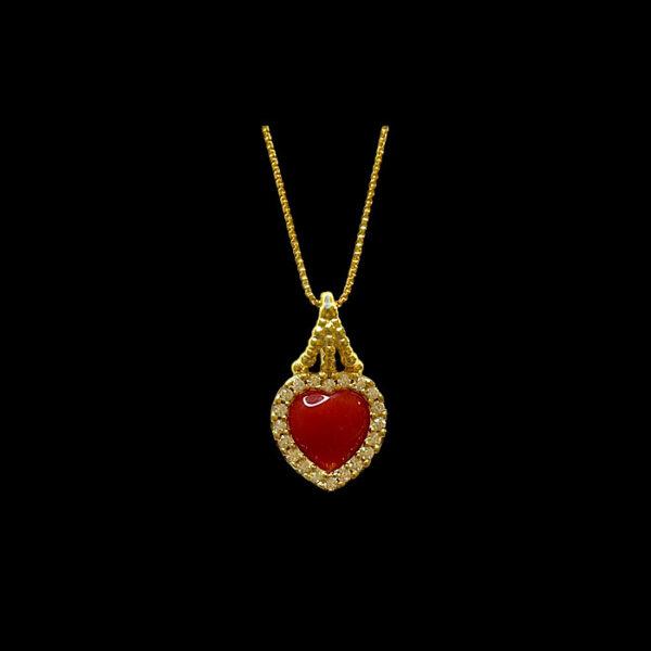 Collier Corallo Rosso  Sardegna filigrana - Cuore