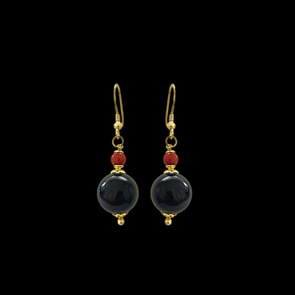 Orecchini  Filigrana Argento Su Coccu - Corallo