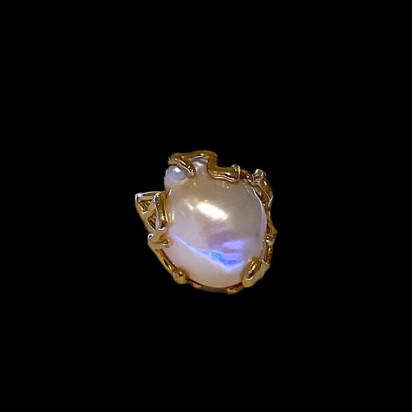 Anello Perla barocca