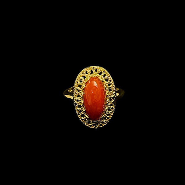 Anello  Corallo rosso - Filigrana Classic Top