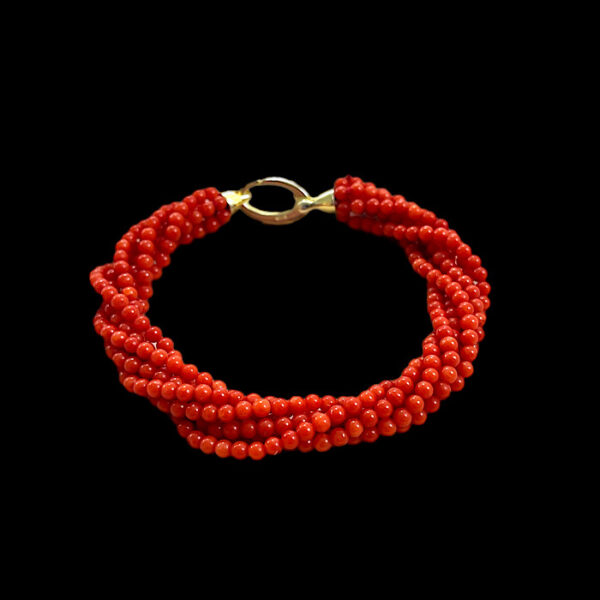 Bracciale multifilo Corallo Rosso Sardegna -