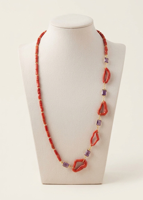 Collana Ametista e Corallo Rosso Sardegna - Image 2