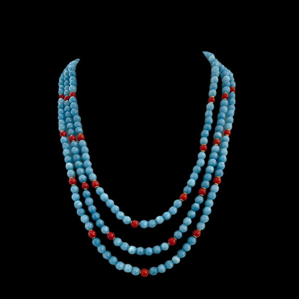 Collana Agata e Corallo Rosso Sardegna