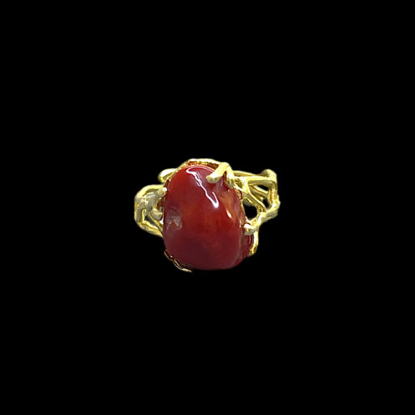 Anello Corallo Rosso Sardegna- Stone