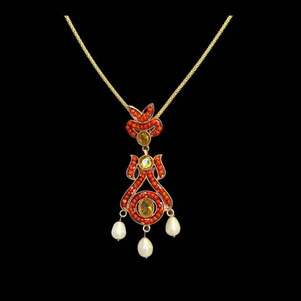 Collier Corallo e Perle- Chandelier