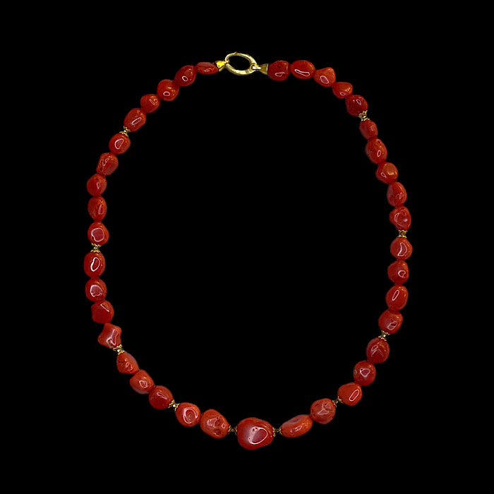 Collana Corallo Rosso - Sassi